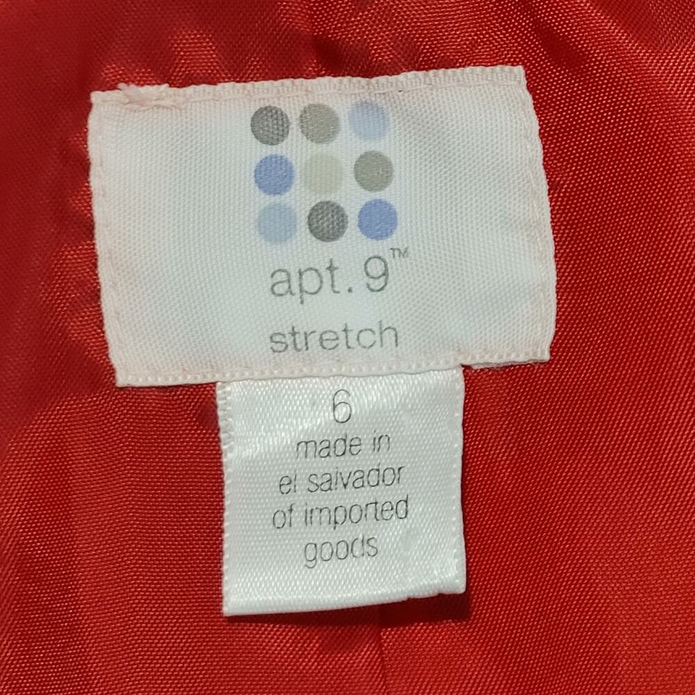 Apt. 9 Lined Hidden Buttons Cotton Blend Coat Str… - image 4